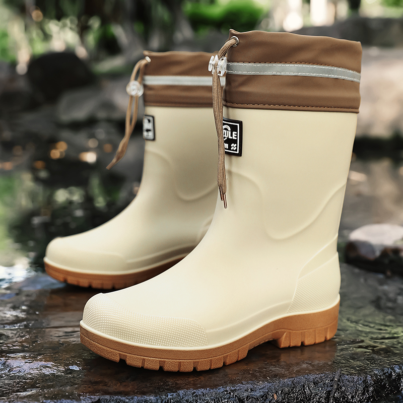 Fishing Boots - Herenschoenen met trekkoord tot de kuit,