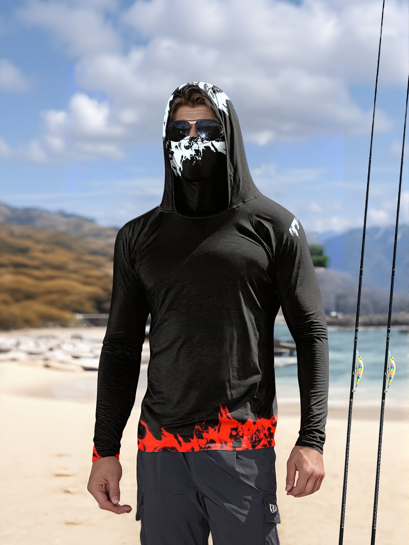 Fishing Shirt Uv Protection - Heren Hood Fishing Shirt met lange