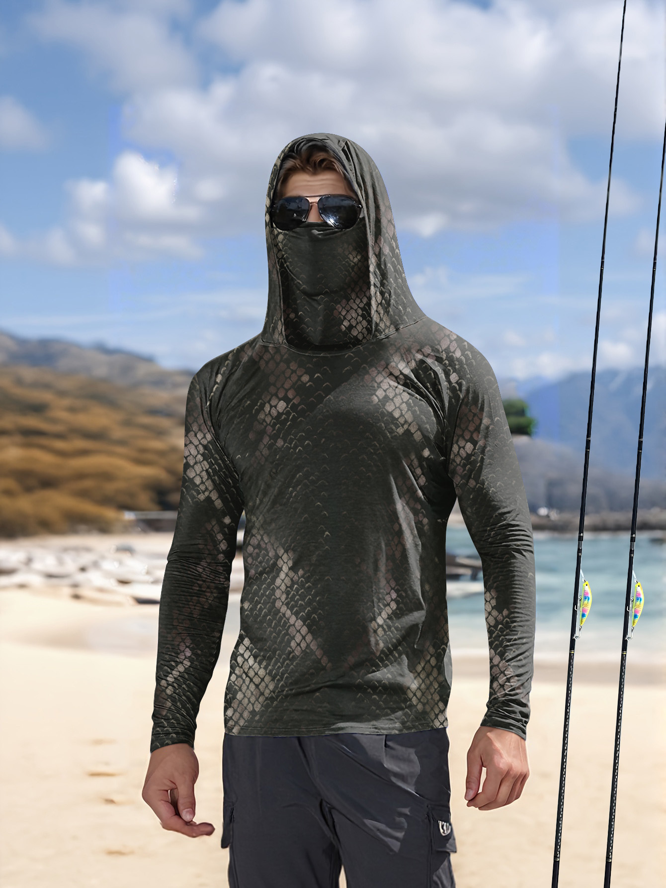 Heren vissershemd met capuchon - Fishing Shirt Uv Protection recensie en prijs
